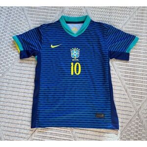 2024/25 Brazil Away Jersey #10 Neymar Jr Medium Nike Copa America Brasil Blue